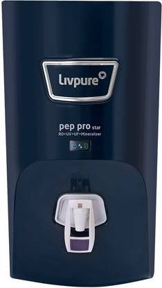 [For Axis/Citi/SBI/ IDFC FIRST/IndusInd Credit Card] LIVPURE LIV-PEP-PRO-STAR. 7 L RO + UV + UF + Minerals Water Purifier  (Blue, White)