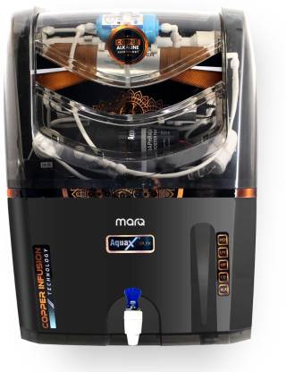 MarQ by Flipkart innopure Crux 12 L RO + UV + UF + Copper + TDS Control Water Purifier  (Black)