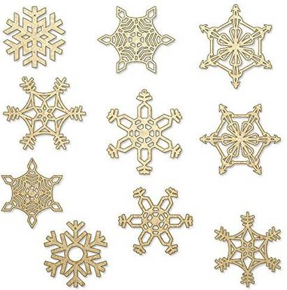 Incredible Gifts SnowflakesSetof10pcs Hanging Snow Flake Pack of 10