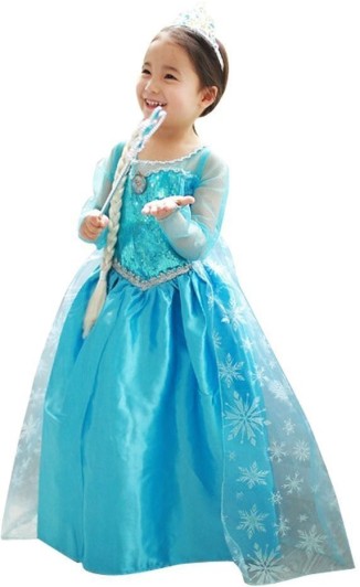 Fancydresswale Frozen Elsa Kids Costume 