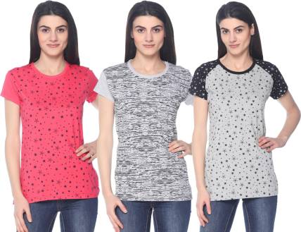69GAL Girls Printed Cotton Blend T Shirt