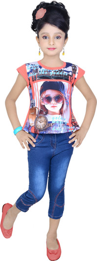 three fourth jeans pants for ladies