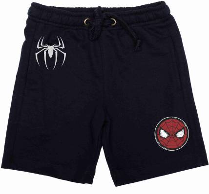 Spiderman Short For Boys Casual Solid Cotton Blend, Polycotton