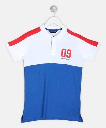 Provogue Boys Solid Pure Cotton T Shirt