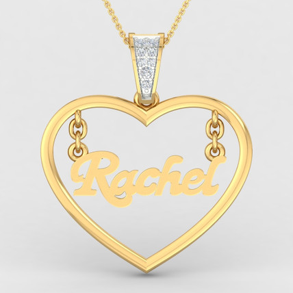 ShipJewel Rachel Name Pendant-18KT Gold 
