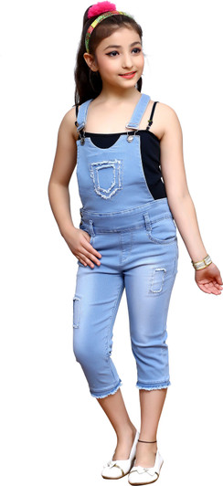 Buy ELENDRA JEANS Dungaree For Girls 