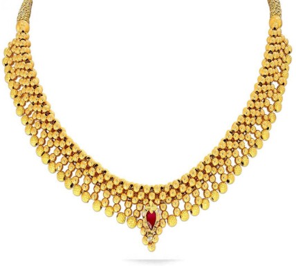 gold necklace price below 50000