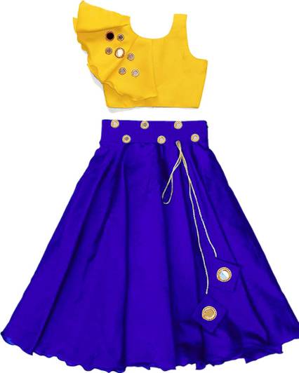 Kaaludii Girls Festive & Party, Wedding Top and Skirt Set
