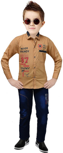 TUCUTE Boys Party(Festive) Shirt Jeans 