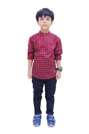 MADE IN THE SHADE Boys Casual Kurta and Trouser Set