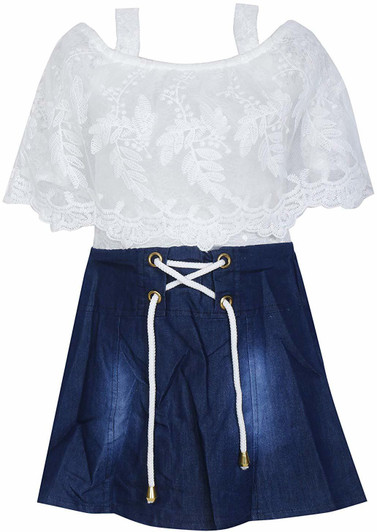 Buy Clobay Girls Midi/Knee Length Party 