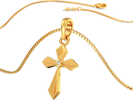 Joyalukkas Holy Cross Gold Pendant 22kt 