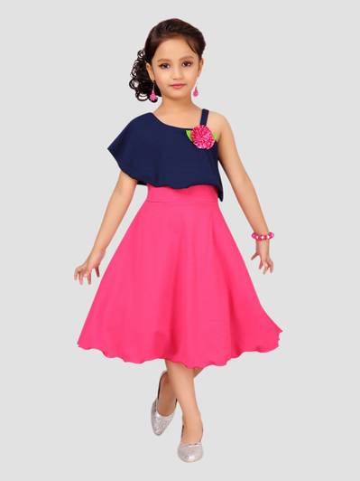 3SIX5 Girls Midi/Knee Length Casual Dress