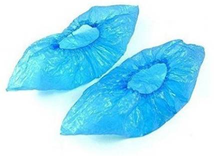 Elite 25 Pair, Waterproof Disposable Shoe Cover Polyester Blue Flat Shoe Cover, Boots Shoe Cover