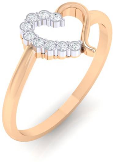 Diamtrendz Jewels Heart 14kt Diamond Rose Gold ring Price in India - Buy  Diamtrendz Jewels Heart 14kt Diamond Rose Gold ring online at 