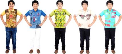 DSP Trends Boys Printed Cotton Blend T Shirt