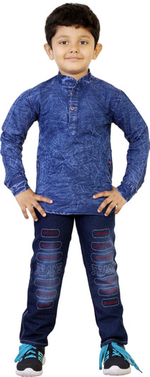 Buy Hizume Boys Casual Kurta Jeans 