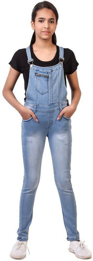 Girls Casual Solid Cotton Lycra Blend 