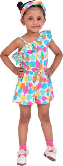 NUEVOSDAMAS Romper For Girls Casual Floral Print Pure Cotton