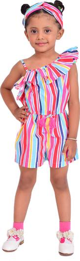 NUEVOSDAMAS Romper For Girls Casual Striped Pure Cotton