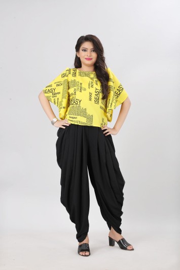 top for dhoti pants