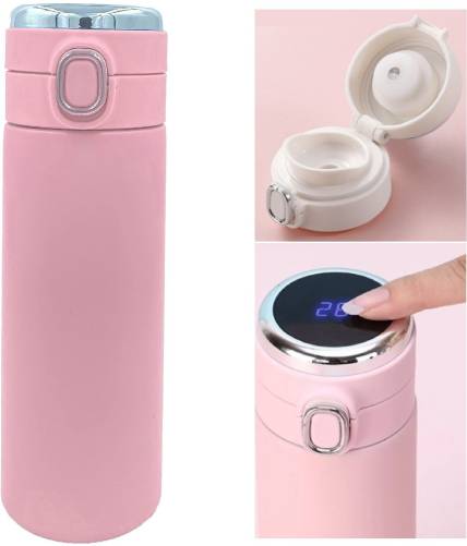 Iktu Vacuum Insulated Water Bottle LED Temperature Display SUS304 Stainless Steel Flask 420 ml Flask