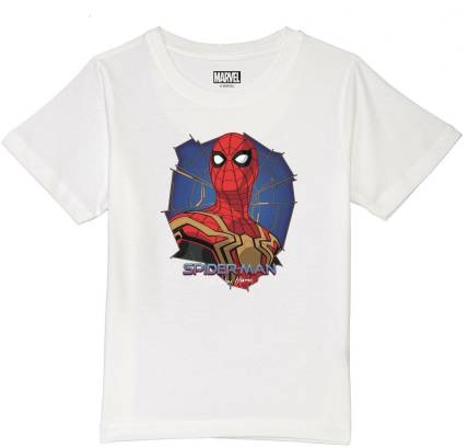 Marvel by Wear Your Mind Boys Graphic Print Pure Cotton T Shirt