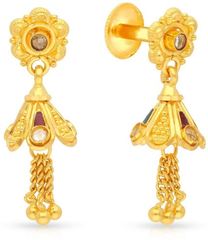 3 gm gold earrings