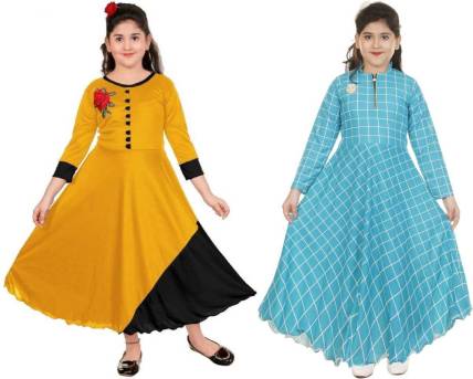 FTC FASHIONS Girls Maxi/Full Length Casual Dress