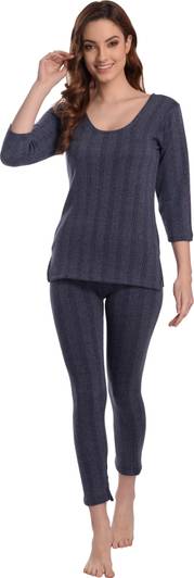 JAIRY SHOP JAIRY SHOP Thermal Wear Set for Women,Keeps Body Warm Women Top - Pyjama Set Thermal