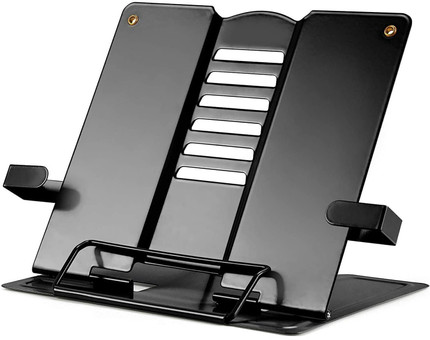 STANCRAY 1 Compartments Metal Book Stand Black