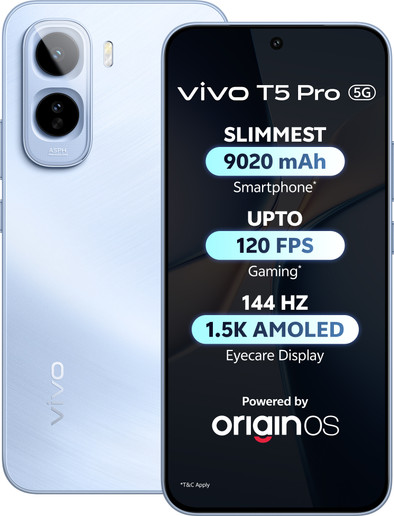 vivo T5 Pro 5G (Glacier Blue, 128 GB)