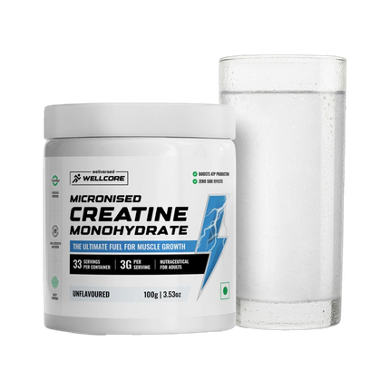 Wellcore Micronised Creatine Monohydrate | Lab Tested | Enhanced Absorption | 100% Pure Creatine