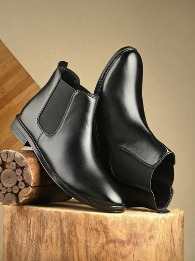 Layasa Men Casual Comfortable Synthetic Leather Boots For Men