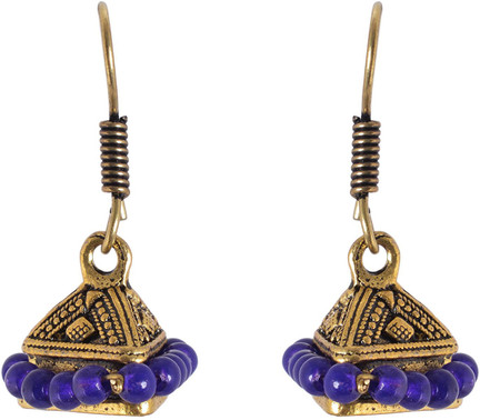 Metal Jhumki Earring for Woman and Girls Subharpit Latest Fancy Beads Choice