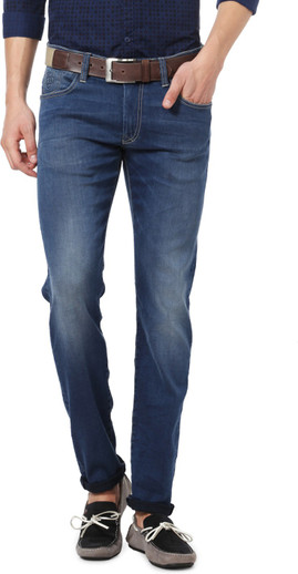 Allen Solly Slim Men Dark Blue Jeans 