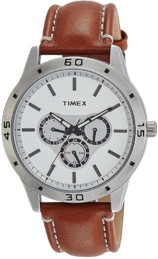 timex tw00zr112 leather analog