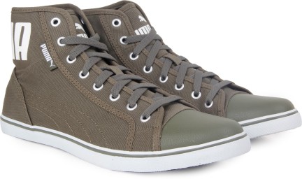 puma men's streetballer mid zipper sneakers