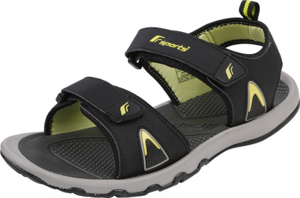 Fsports Men Grey, Yellow Sandals - Buy 