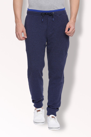 VAN HEUSEN Solid Men Blue Track Pants 