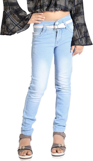 sky blue jeans for girl