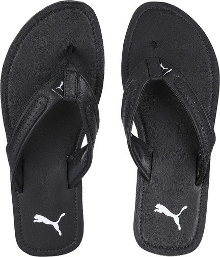 puma black slippers