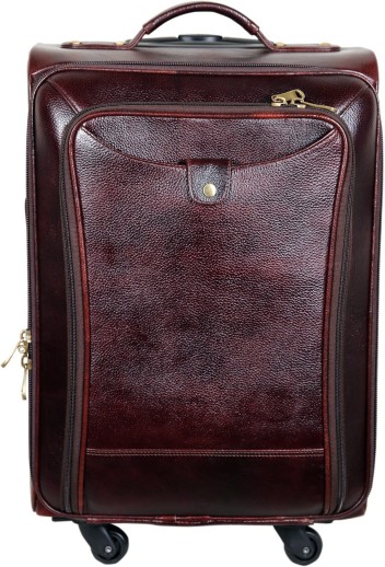 real leather trolley bags