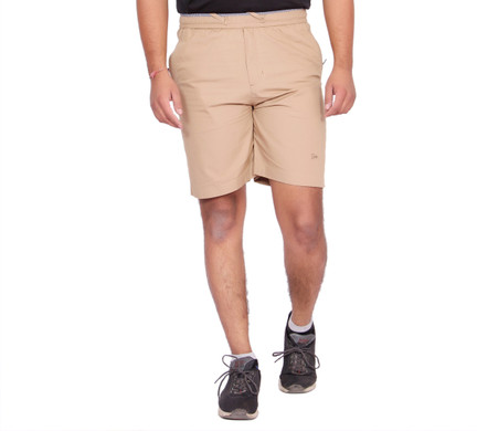 Kuber Industries Cotton Cargo Bermuda Shorts for Men-L Wine