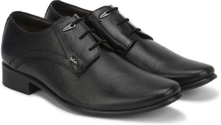 lee cooper black leather shoes