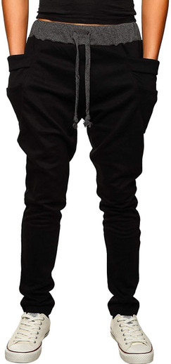 Joggers Park Self Design Men Dark Blue 