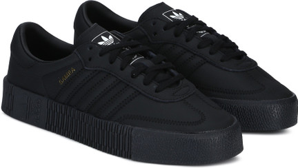 adidas originals samba rose trainers in triple black