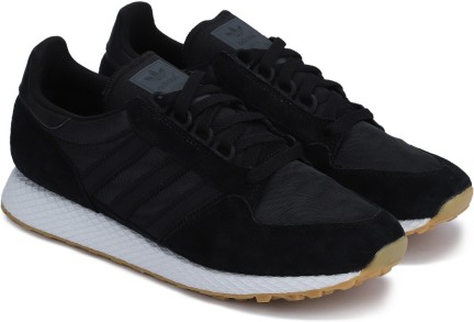 adidas originals forest grove suede and mesh sneakers