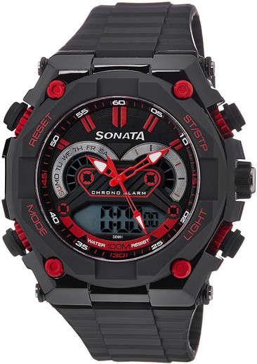 how to reset time in sonata digital watch