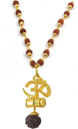 Gold Plated Rudraksha Shiva 